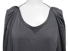 画像をギャラリービューアに読み込む, BALENCIAGA バレンシアガ ロングトップス 長袖Ｔシャツ UP57 2017 00066 ポルトガル製 コットン グレー サイズ34 美品 中古 53056