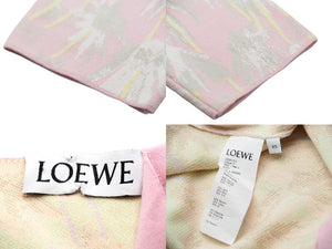 LOEWE ロエベ カーディガン オーバーシルエット 花柄 レーヨン ピンク サイズXS S3108120SM 美品 中古 64483