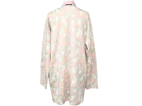 LOEWE Cardigan Over Silhouette Floral Pattern Rayon Pink Size XS S3108120SM Good Condition Used 53059