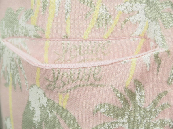 LOEWE Cardigan Over Silhouette Floral Pattern Rayon Pink Size XS S3108120SM Good Condition Used 53059