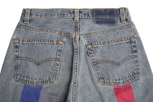 画像をギャラリービューアに読み込む, Levi's リーバイス バックペイント デニムパンツ 501 W29 L34 ブルー ボトムス ストレート 美品 中古 53067