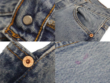 画像をギャラリービューアに読み込む, Levi's リーバイス バックペイント デニムパンツ 501 W29 L34 ブルー ボトムス ストレート 美品 中古 53067