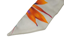 画像をギャラリービューアに読み込む, FENDI フェンディ スカーフ ストール ツイリー 花柄 ビジュー シルク ホワイト オレンジ 良品 中古 53074