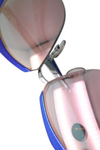 Load image into Gallery viewer, Christian Dior クリスチャンディオール サングラス サイズ55□11 I220J ブルー ホワイト 美品 中古 53088