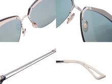 Load image into Gallery viewer, Christian Dior クリスチャンディオール サングラス サイズ55□11 I220J ブルー ホワイト 美品 中古 53088