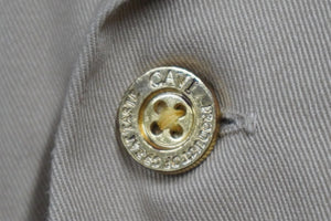 CAVI Short Sleeve Military Shirt Tops Swagger Made in INDIA Cotton Polyester Beige Purple S Good Condition Used 53138