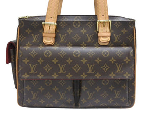 極美品 LOUIS VUITTON ルイヴィトン ミュルティプリ シテ ハンドバッグ M51162 モノグラム PVC レザー ゴールド金具 中古 4b005328