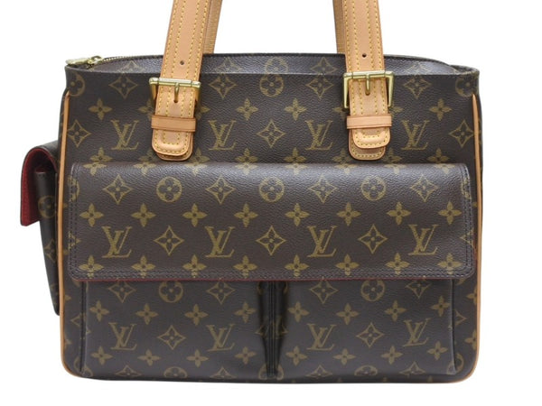 極美品 LOUIS VUITTON ルイヴィトン ミュルティプリ シテ ハンドバッグ M51162 モノグラム PVC レザー ゴールド金具 中古 4b005328