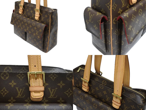 極美品 LOUIS VUITTON ルイヴィトン ミュルティプリ シテ ハンドバッグ M51162 モノグラム PVC レザー ゴールド金具 中古 4b005328