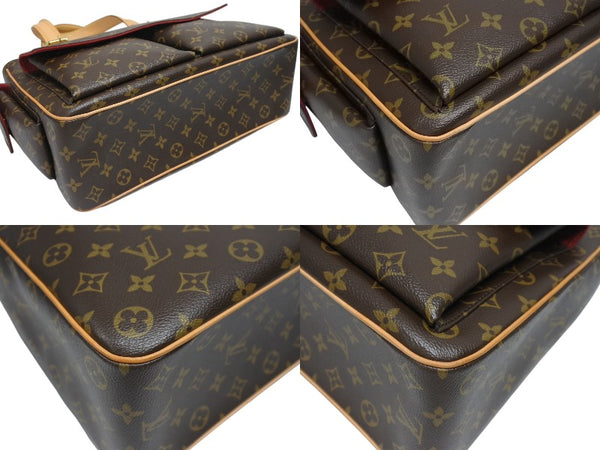 極美品 LOUIS VUITTON ルイヴィトン ミュルティプリ シテ ハンドバッグ M51162 モノグラム PVC レザー ゴールド金具 中古 4b005328