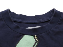 画像をギャラリービューアに読み込む, Billionaire Boys Club ビリオネアボーイズクラブ 半袖Ｔシャツ 総柄 ネイビー グリーン サイズM 中古 53412