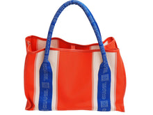 Load image into Gallery viewer, CHANEL シャネル トートバッグ ポーチ付け スポーツライン ココマーク A38203 12番台 レッド ブルー 美品 中古 53430