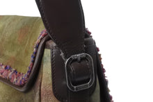 画像をギャラリービューアに読み込む, CHANEL シャネル ショルダーバッグ ココマーク エンブロイダリー グラフィティ 20番台 カーキ マルチ シルバー金具 美品 中古 53605