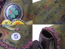 画像をギャラリービューアに読み込む, CHANEL シャネル ショルダーバッグ ココマーク エンブロイダリー グラフィティ 20番台 カーキ マルチ シルバー金具 美品 中古 53605