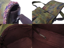 画像をギャラリービューアに読み込む, CHANEL シャネル ショルダーバッグ ココマーク エンブロイダリー グラフィティ 20番台 カーキ マルチ シルバー金具 美品 中古 53605