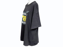 Load image into Gallery viewer, HUMAN MADE x KAWS ヒューマンメイド カウズ 21SS フェイスロゴ T-SHIRT 日本製 コットン ブラック サイズ2XL 美品 中古 4b005364