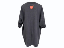 Load image into Gallery viewer, HUMAN MADE x KAWS ヒューマンメイド カウズ 21SS フェイスロゴ T-SHIRT 日本製 コットン ブラック サイズ2XL 美品 中古 4b005364