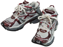 画像をギャラリービューアに読み込む, BALENCIAGA バレンシアガ スニーカー RUNNER ランナー ユーズド加工 677402 W3RB3 ホワイト レッド サイズ40 美品 中古 53697