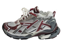 画像をギャラリービューアに読み込む, BALENCIAGA バレンシアガ スニーカー RUNNER ランナー ユーズド加工 677402 W3RB3 ホワイト レッド サイズ40 美品 中古 53697