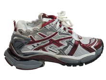 画像をギャラリービューアに読み込む, BALENCIAGA バレンシアガ スニーカー RUNNER ランナー ユーズド加工 677402 W3RB3 ホワイト レッド サイズ40 美品 中古 53697