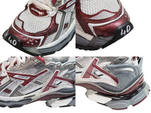 画像をギャラリービューアに読み込む, BALENCIAGA バレンシアガ スニーカー RUNNER ランナー ユーズド加工 677402 W3RB3 ホワイト レッド サイズ40 美品 中古 53697