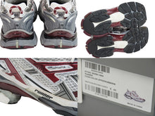 画像をギャラリービューアに読み込む, BALENCIAGA バレンシアガ スニーカー RUNNER ランナー ユーズド加工 677402 W3RB3 ホワイト レッド サイズ40 美品 中古 53697