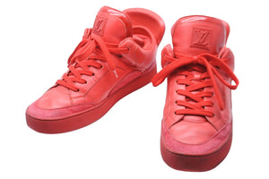 LOUIS VUITTON × KANYE WEST Louis Vuitton × Kanye West Dons Sneakers Red Size 6 1/2 Good Condition Used 53768