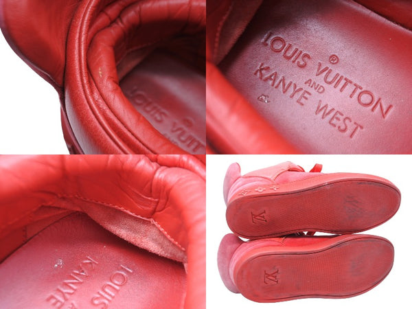 LOUIS VUITTON × KANYE WEST Louis Vuitton × Kanye West Dons Sneakers Red Size 6 1/2 Good Condition Used 53768