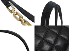 Load image into Gallery viewer, CHANEL シャネル ココマーク チェーンショルダーバッグ 斜めがけバッグ 15番台 レザー ブラック ゴールド金具 美品 中古 53791