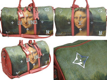 画像をギャラリービューアに読み込む, 極美品 LOUIS VUITTON ルイヴィトン キーポルバンドリエール モナリザ ダヴィンチ マスターズコレクション M43377 中古 53828