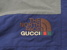 画像をギャラリービューアに読み込む, 極美品 GUCCI×THENORTHFACE グッチ ザノースフェイス パンツ ネイビー カーキ シルバー金具 サイズL 663766 ZLF8Z 中古 53868