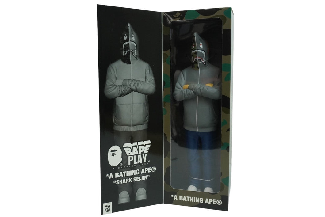 新品未使用 A BATHING APE アベイシングエイプ フィギュア SHARK FIGURE グレー JE4205_1J80185001 中古 53891