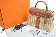 Load image into Gallery viewer, 新品未使用 HERMES エルメス ケリー 35 ピクニック バレニア フォーブ シルバー金具 ヤナギ バレニア U刻印 53900