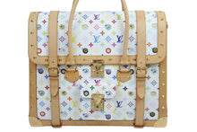 画像をギャラリービューアに読み込む, 極美品 LOUIS VUITTON × 村上隆 ルイヴィトン ボストンバッグ サックジギャンティック M92057 ブロン マルチ ゴールド金具 53902