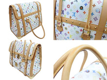 画像をギャラリービューアに読み込む, 極美品 LOUIS VUITTON × 村上隆 ルイヴィトン ボストンバッグ サックジギャンティック M92057 ブロン マルチ ゴールド金具 53902