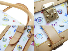 画像をギャラリービューアに読み込む, 極美品 LOUIS VUITTON × 村上隆 ルイヴィトン ボストンバッグ サックジギャンティック M92057 ブロン マルチ ゴールド金具 53902