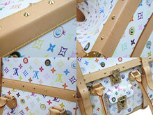 画像をギャラリービューアに読み込む, 極美品 LOUIS VUITTON × 村上隆 ルイヴィトン ボストンバッグ サックジギャンティック M92057 ブロン マルチ ゴールド金具 53902