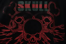 画像をギャラリービューアに読み込む, CITY LAB シティーラブ SKULL GANG スカルギャング プリント 半袖Ｔシャツ ブラック ラッパー ヒップホップ L 中古 54039