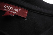 画像をギャラリービューアに読み込む, CITY LAB シティーラブ SKULL GANG スカルギャング プリント 半袖Ｔシャツ ブラック ラッパー ヒップホップ L 中古 54039