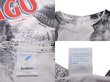 画像をギャラリービューアに読み込む, Jostens ジャスティンズ 90s シカゴカブス ヴィンテージ 半袖Ｔシャツ メジャーリーグ 総柄プリント ホワイト XL 中古 54042