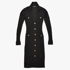 極美品 VERSACE ヴェルサーチ ワンピース メドゥーサ 1000918 サイズ40 ブラック ビスコース 中古 4a005405