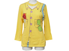 画像をギャラリービューアに読み込む, Christian Dior クリスチャンディオール グラフィック長袖Ｔシャツ 2P12155421 イエロー マルチ サイズ40 美品 中古 54072