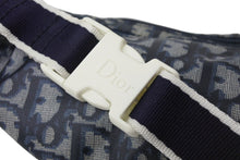 画像をギャラリービューアに読み込む, Christian Dior クリスチャンディオール 2004年 トロッター ウエストバッグ ネイビー MC0034 ロゴ ボディバッグ 美品 中古 54143