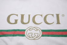 画像をギャラリービューアに読み込む, GUCCI グッチ 半袖Ｔシャツ ロゴ ウォッシュドオーバーサイズ Tシャツ ホワイト コットン M 440103 X3F05 美品 中古 54205