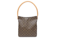 Load image into Gallery viewer, 極美品 LOUIS VUITTON ルイヴィトン ルーピングGM ハンドバッグ モノグラム M51145 ブラウン ゴールド金具 中古 4b005427
