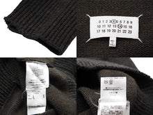 画像をギャラリービューアに読み込む, 極美品 Maison Margiela メゾンマルジェラ カーディガン カーキ パッチ フォーステッチ 22AW SI1GP0003 S18064 サイズL 中古 54380