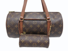 Load image into Gallery viewer, 極美品 LOUIS VUITTON ルイヴィトン パピヨン30 ハンドバッグ M51385 筒型 モノグラムキャンバス ブラウン 中古 4b005443