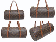 Load image into Gallery viewer, 極美品 LOUIS VUITTON ルイヴィトン パピヨン30 ハンドバッグ M51385 筒型 モノグラムキャンバス ブラウン 中古 4b005443