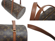 Load image into Gallery viewer, 極美品 LOUIS VUITTON ルイヴィトン パピヨン30 ハンドバッグ M51385 筒型 モノグラムキャンバス ブラウン 中古 4b005443