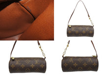 Load image into Gallery viewer, 極美品 LOUIS VUITTON ルイヴィトン パピヨン30 ハンドバッグ M51385 筒型 モノグラムキャンバス ブラウン 中古 4b005443